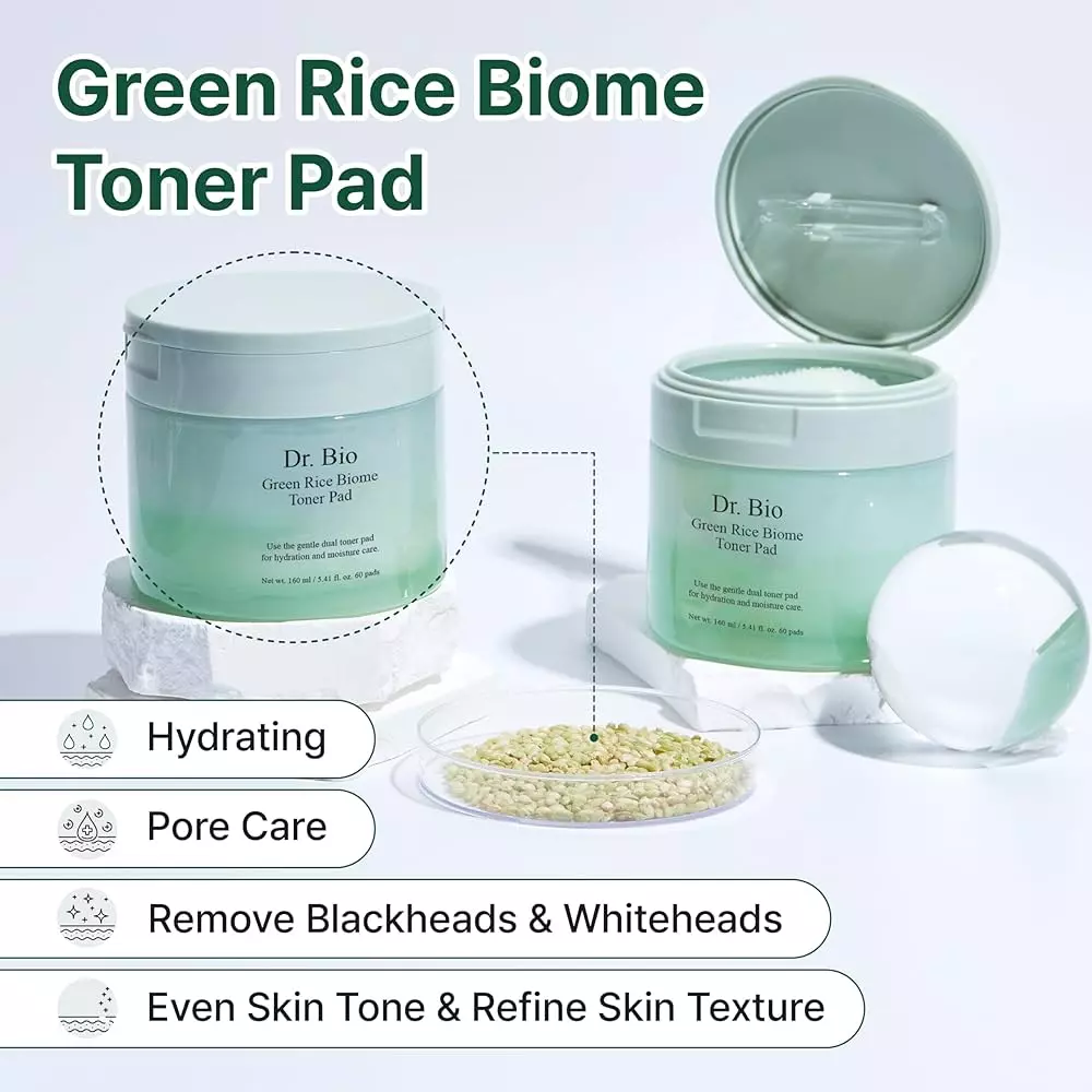 DR.BIO Green Rice Biome Pore Toner Pad 160ml/60ea
