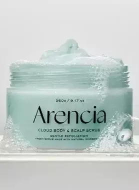 Arencia Fresh Cloud Body & Scalp Scrub French Mint Lily (260gm)