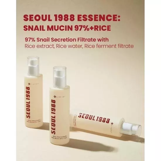 K-Secret Seoul1988 Essence : Snail Mucin 97% + Rice 100ml
