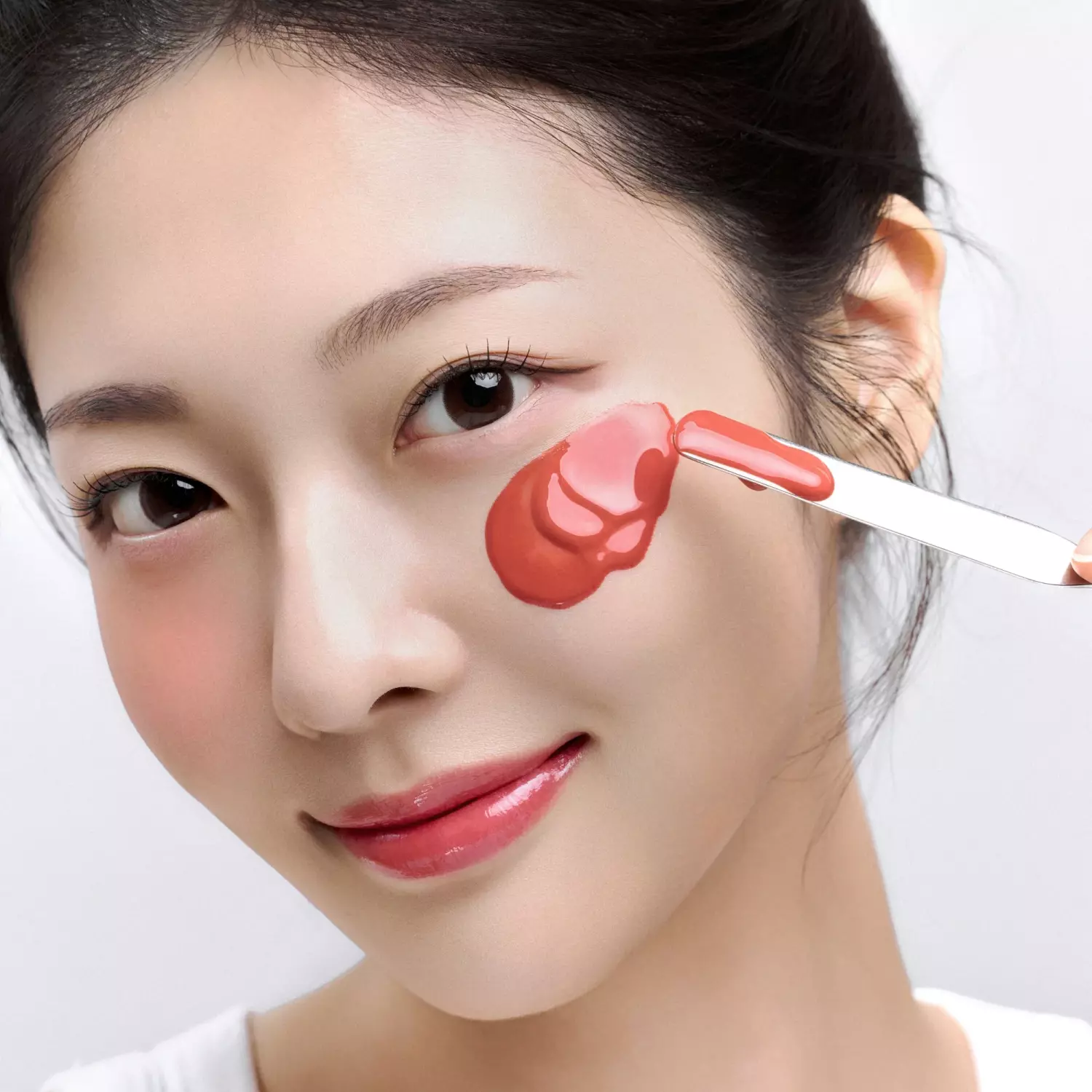 House Of Hur Moist Ampoule Blusher# 05 Peach Coral (20ml)