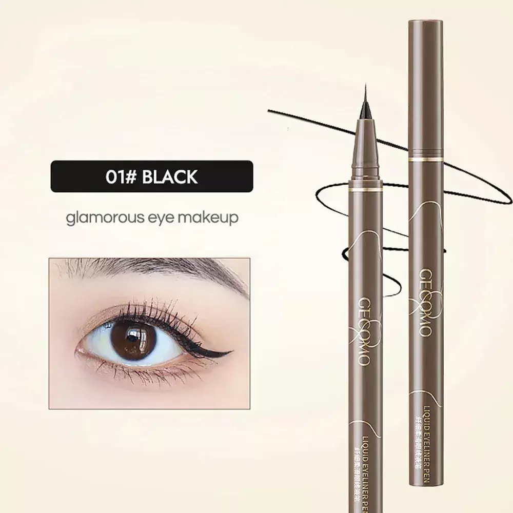 Gecomo Liquid Eyeliner Pen - #1 Black (1ml)