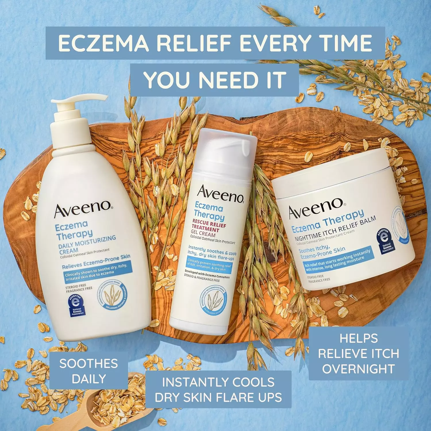 Aveeno Eczema Therapy Nighttime Itch Relief Balm (312g)
