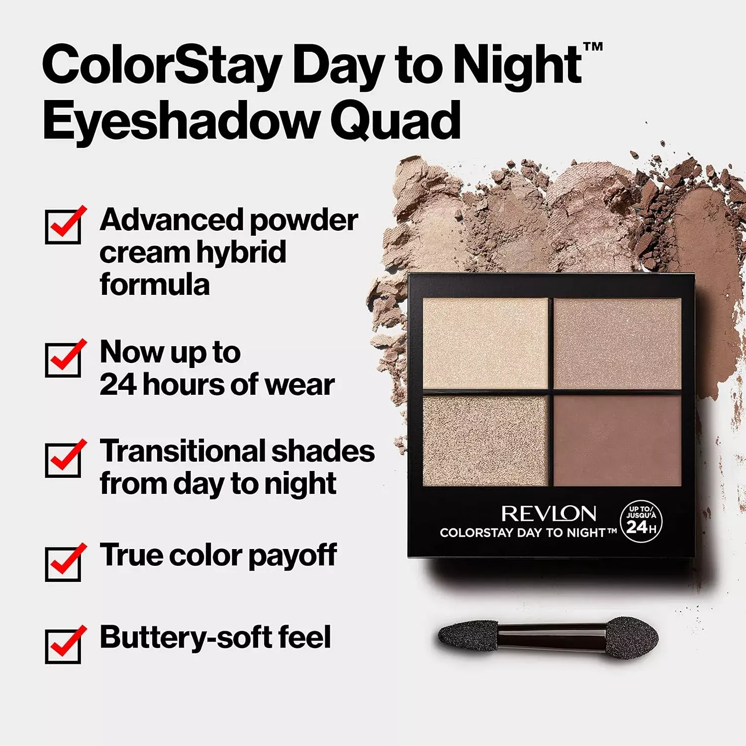Revlon ColorStay Day to Night Eyeshadow Quad 560 Stylish (0.16oz)