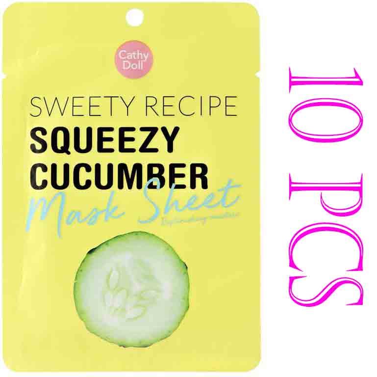 Cathy Doll Sweety Recipe Squeezy Cucumber Mask Sheet (10 pcs)