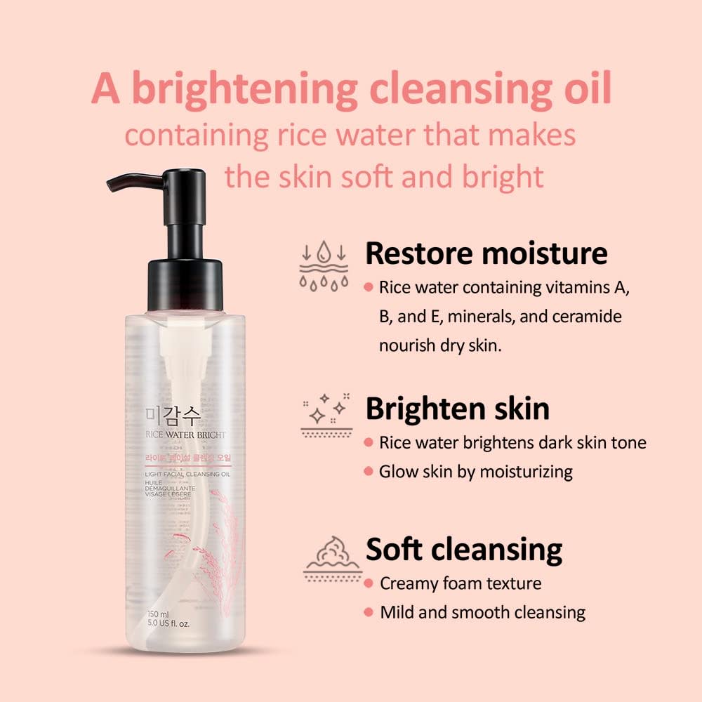 The Face Shop Rice Water Bright Facial Cleansing Oil