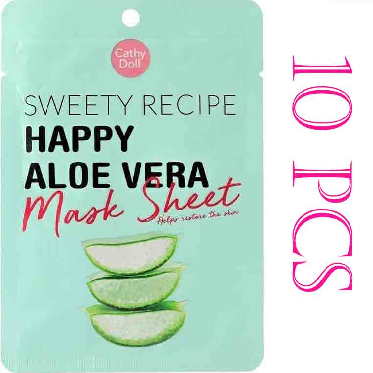 Cathy Doll Sweety Recipe Happy Aloe Vera Mask Sheet (10 pcs)