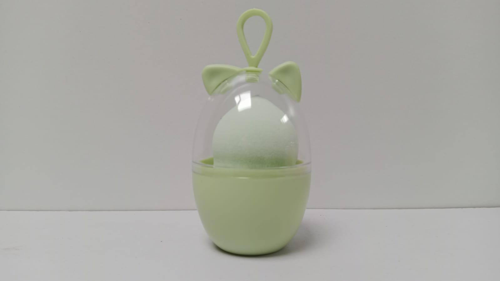 Blink Makeup Sponge Puff With Egg Storage Box #Green