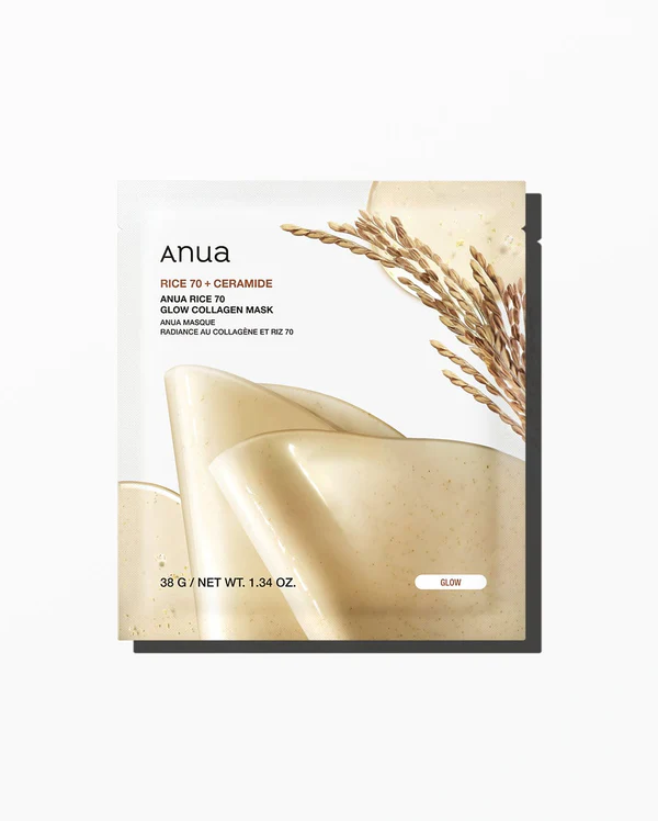 Anua Rice 70 Glow Collagen Mask 38g