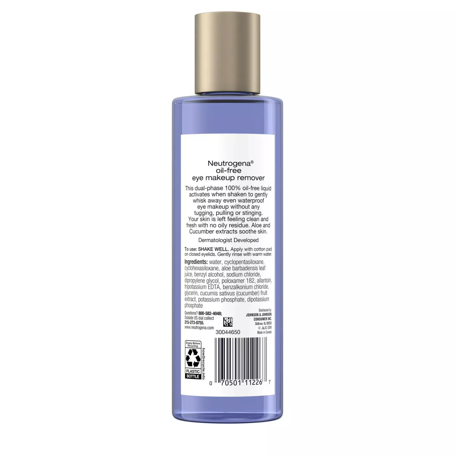 Neutrogena Oil Free Effective & Gentle Eye Makeup Remover 236ml