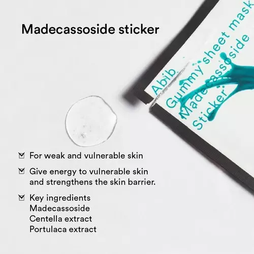 Abib Gummy Sheet Mask Madecassoside Sticker