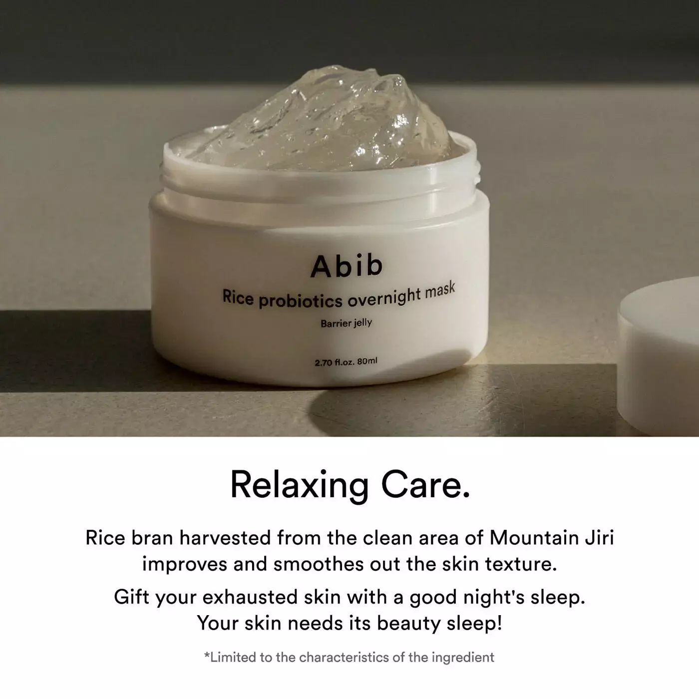 Abib Rice Probiotics Overnight Mask