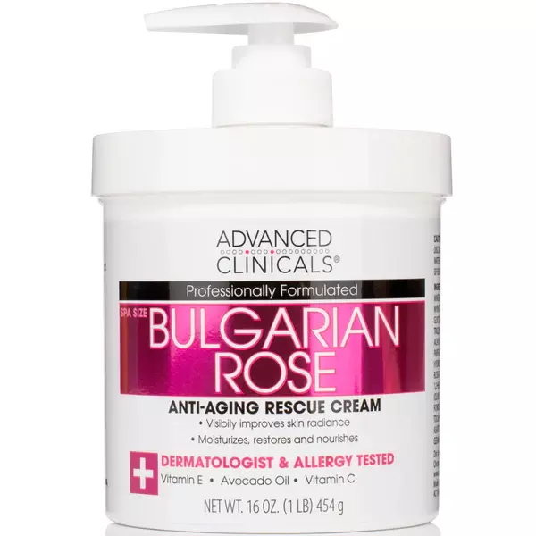 Advanced Clinicals Rose Trio [ Advanced Clinicals Rosewater Toner, Advanced Clinicals Bulgarian Rose Anti-Aging Rescue Cream, Advanced Clinicals Collagen + Rosewater Facial Mist ]