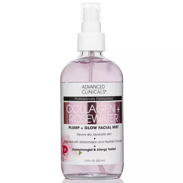 Advanced Clinicals Rose Trio [ Advanced Clinicals Rosewater Toner, Advanced Clinicals Bulgarian Rose Anti-Aging Rescue Cream, Advanced Clinicals Collagen + Rosewater Facial Mist ]
