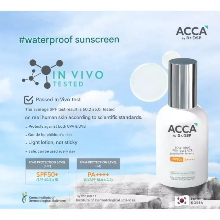 Acca by Dr. DSP Soothing Sun Essence SPF50+ PA++++ (60ml)