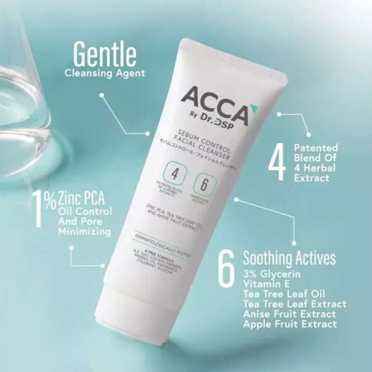 Acca by Dr.DSP Sebum Control Facial Cleanser (100gm)