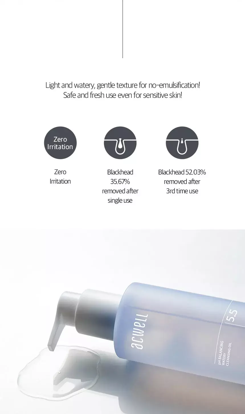 Acwell pH Balancing Watery Cleansing Oil