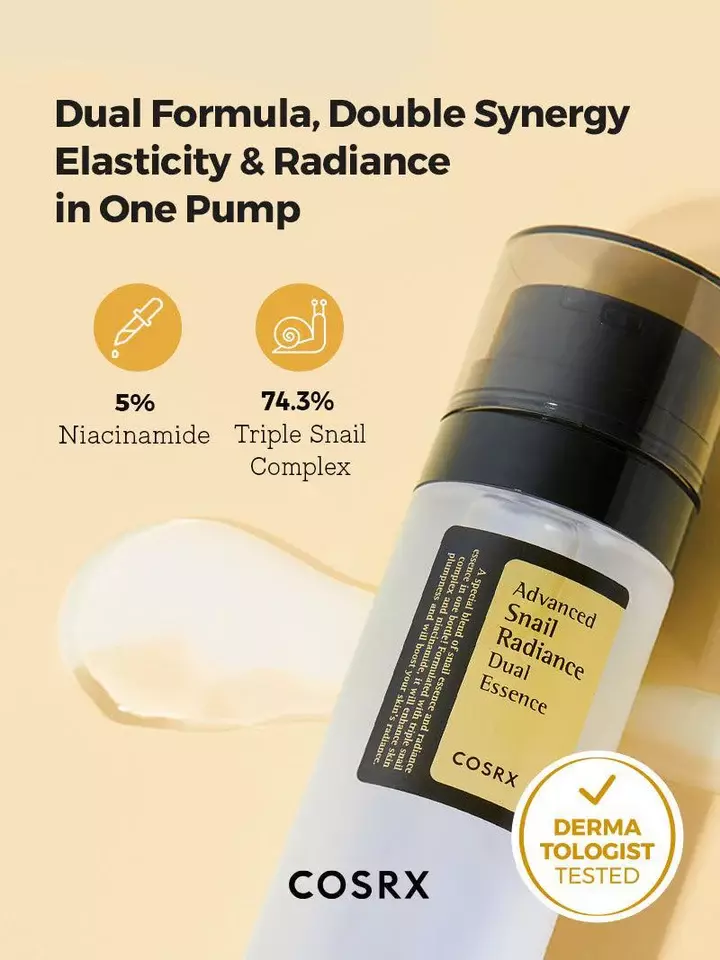 Cosrx Advanced Snail Radiance Dual Essence (80ml)