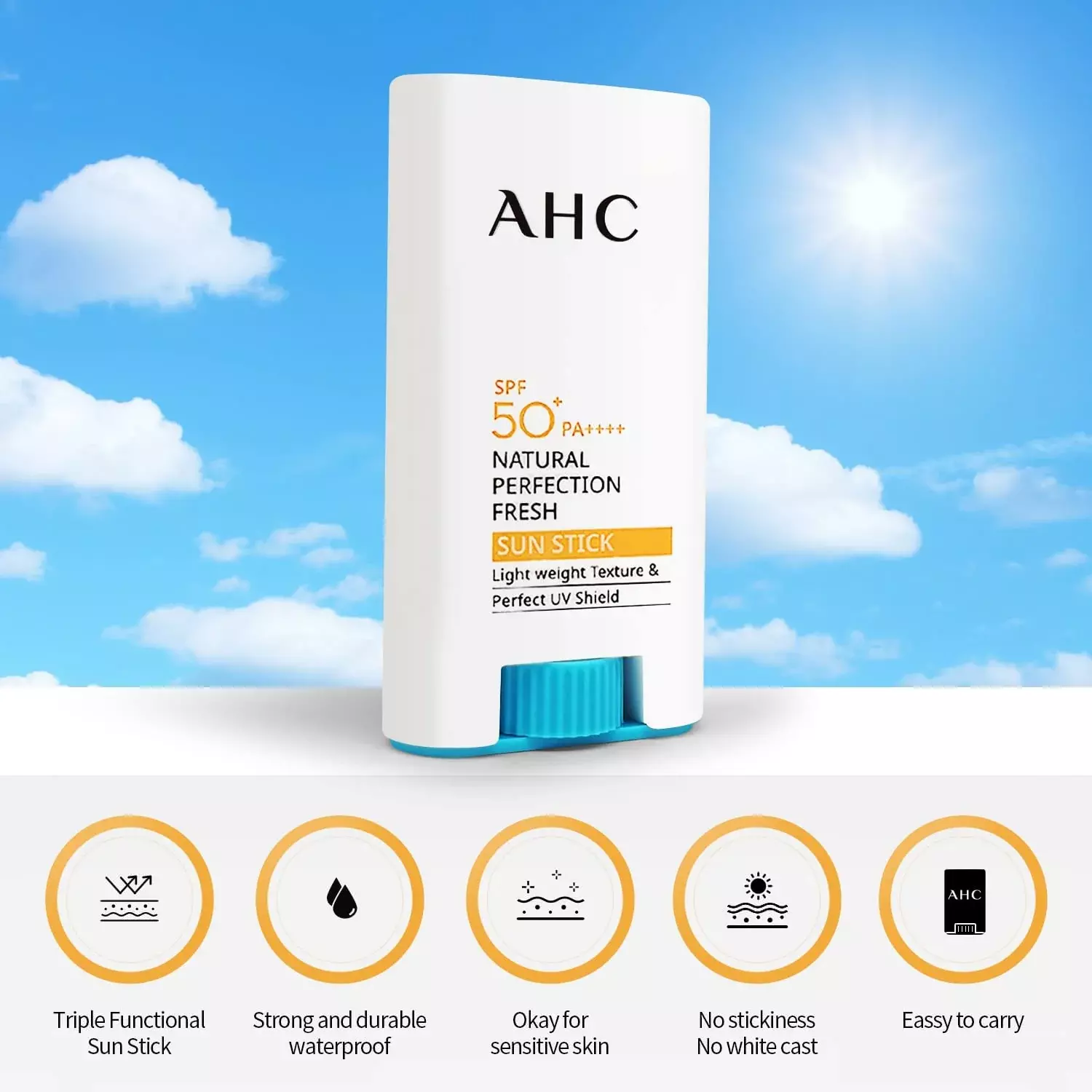 AHC Natural Perfection Fresh Sun Stick SPF50+ PA++++