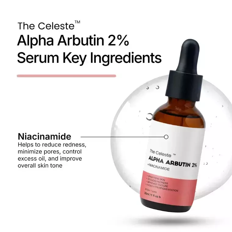 The Celeste Alpha Arbutin 2% + Niacinamide (30ml)