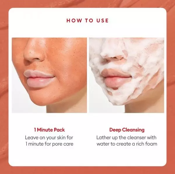 Missha Amazon Red Clay Pore Pack Foam Cleanser (120ml)