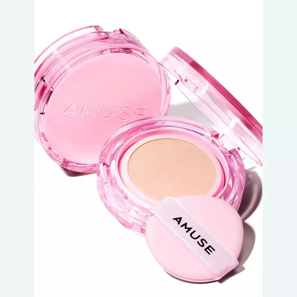 Amuse Dew Power Vegan Cushion 03 HONEY