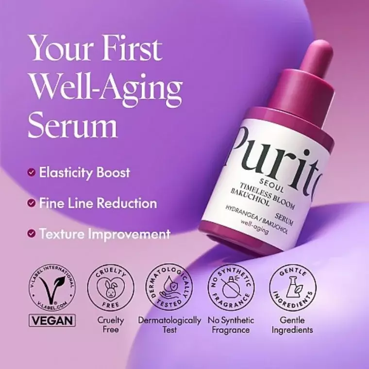 Purito Timeless Bloom Bakuchiol Serum (30ml)