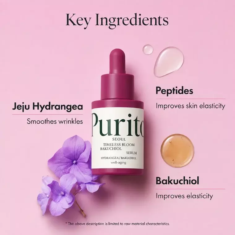 Purito Timeless Bloom Bakuchiol Serum (30ml)