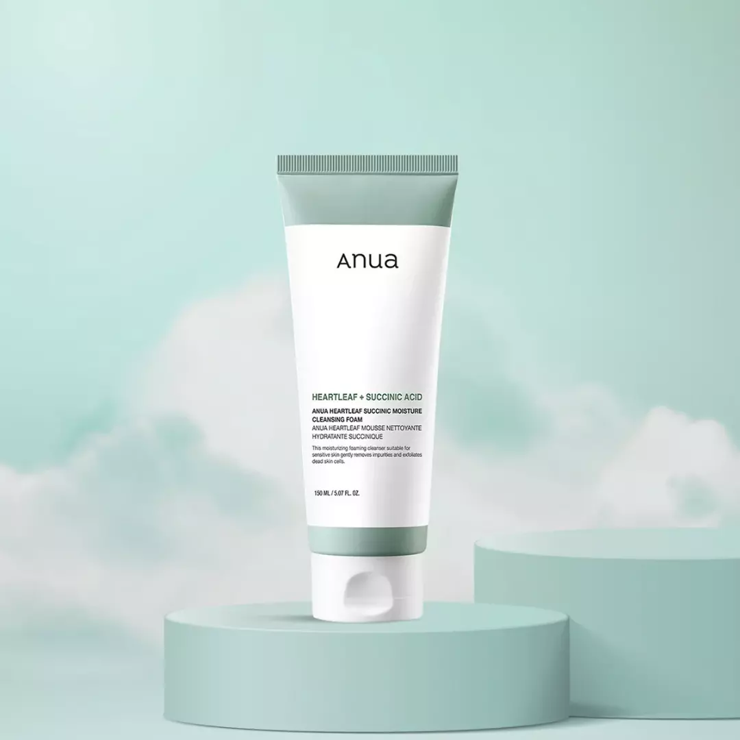 Anua Heartleaf Succinic Moisture Cleansing Foam (150ml)