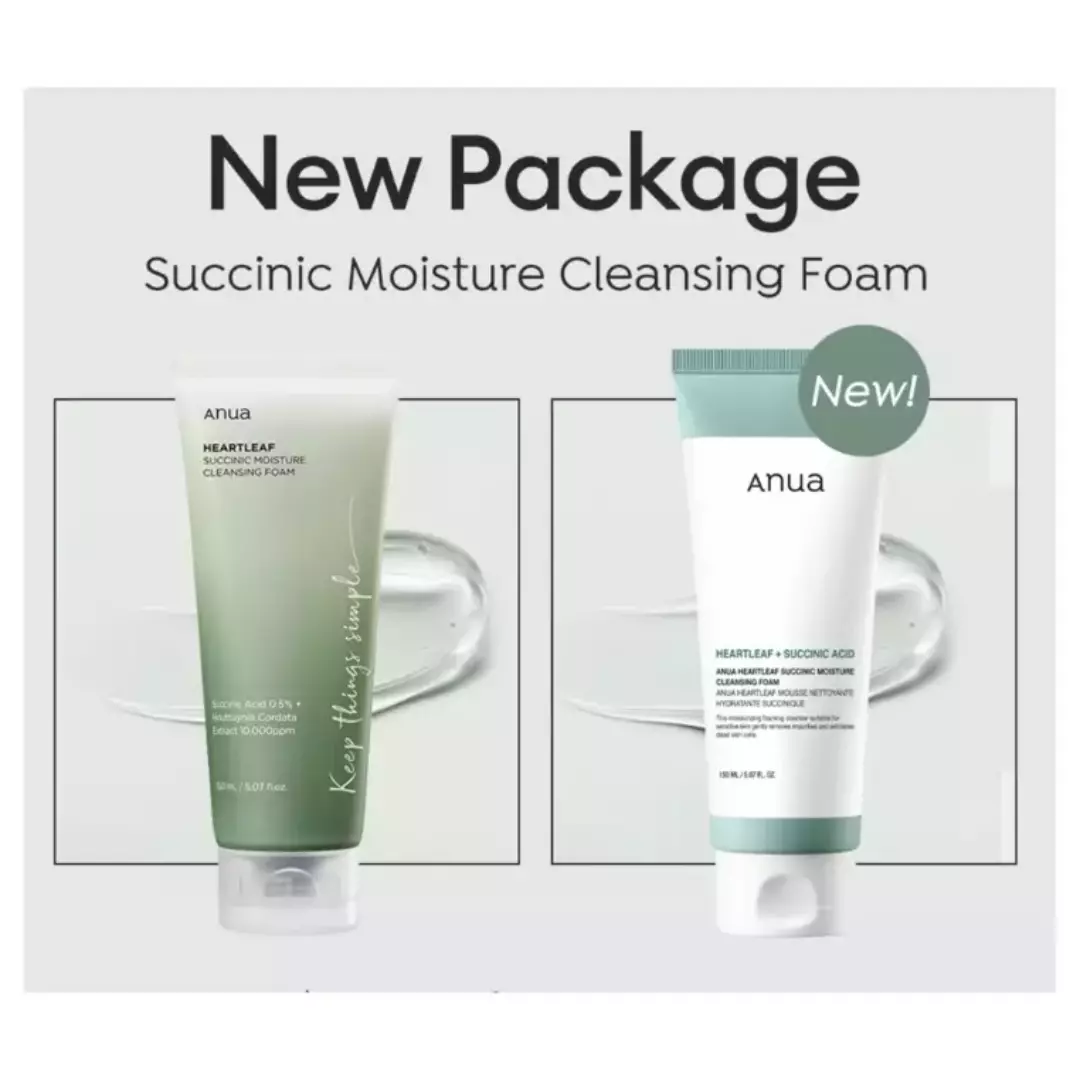 Anua Heartleaf Succinic Moisture Cleansing Foam (150ml)