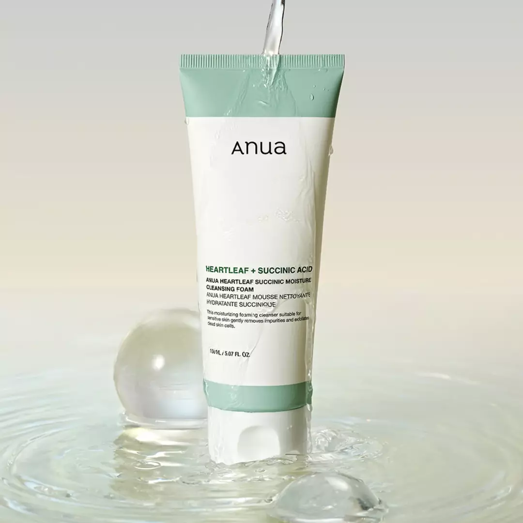 Anua Heartleaf Succinic Moisture Cleansing Foam (150ml)