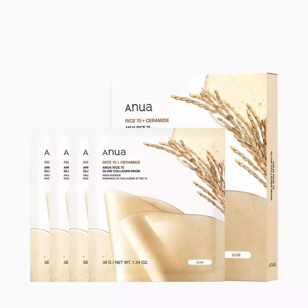 Anua Rice 70 Glow Collagen Mask 38g