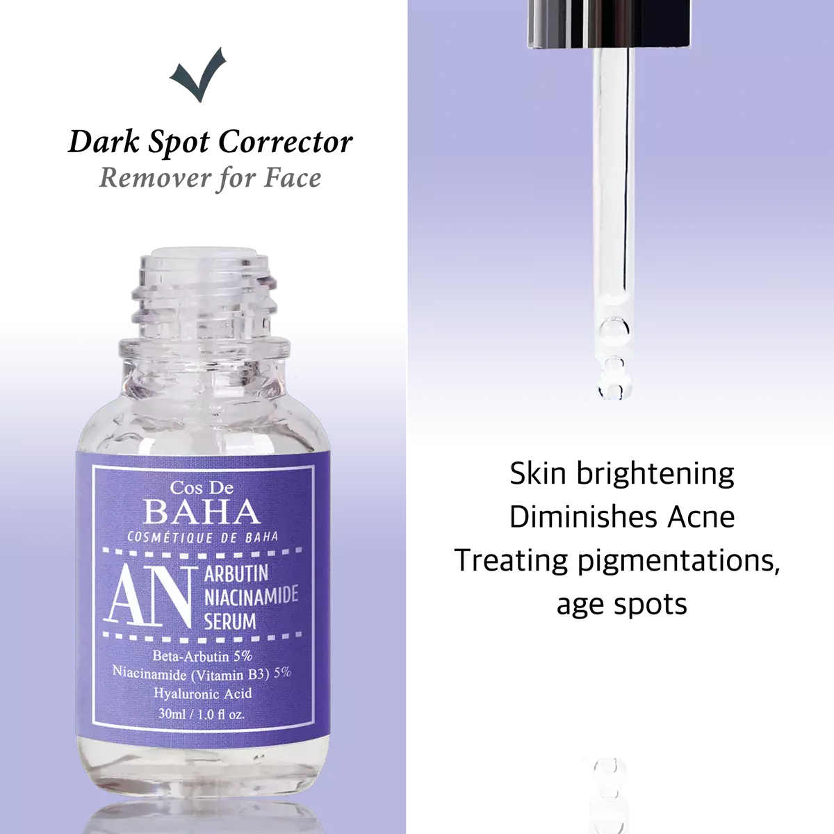 Cos De BAHA Arbutin Niacinamide Serum (30ml)