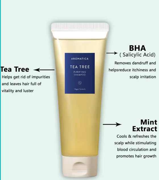 Aromatica Tea tree Purifying Shampoo (180ml)