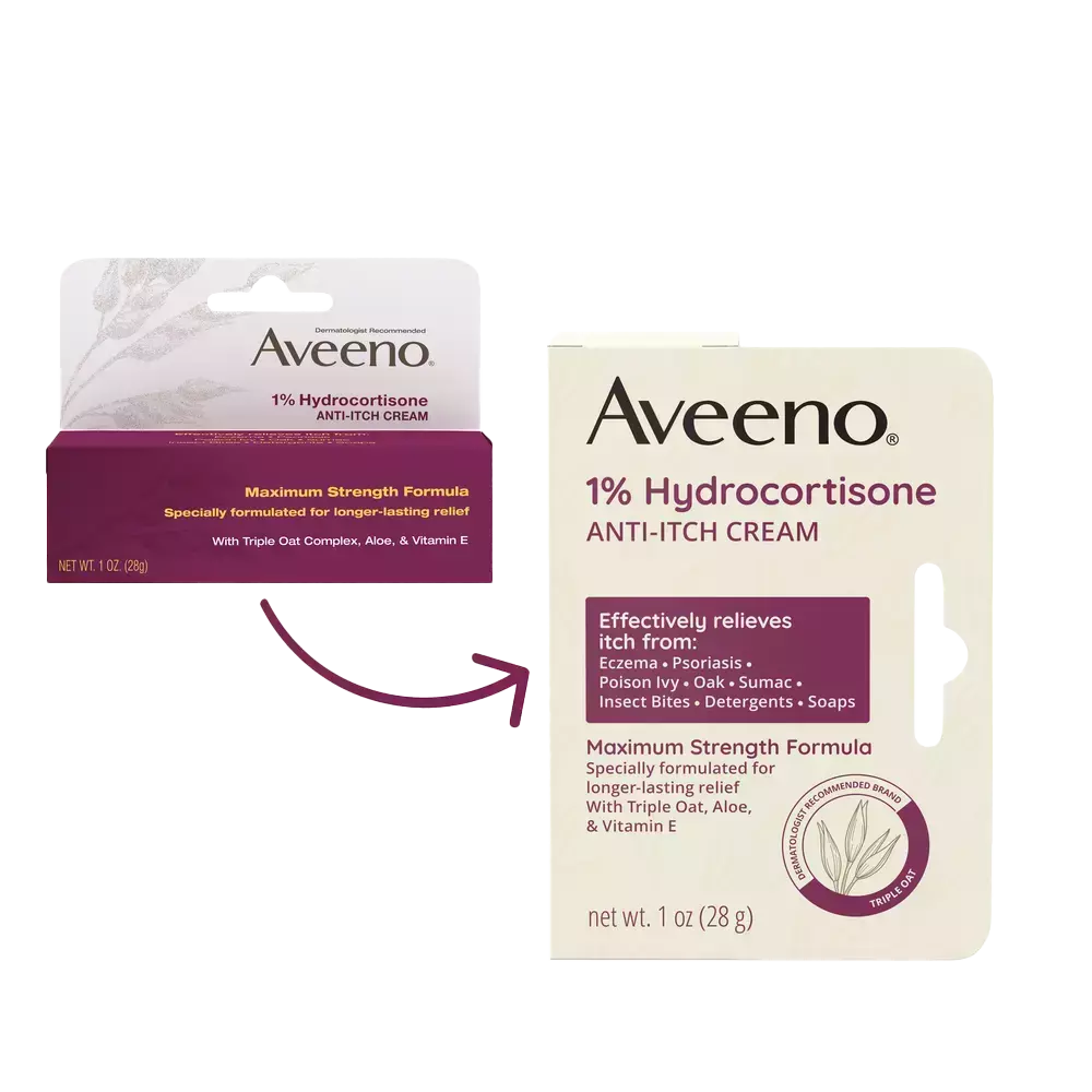 Aveeno 1% Hydrocortisone Anti-Itch Cream (28g)
