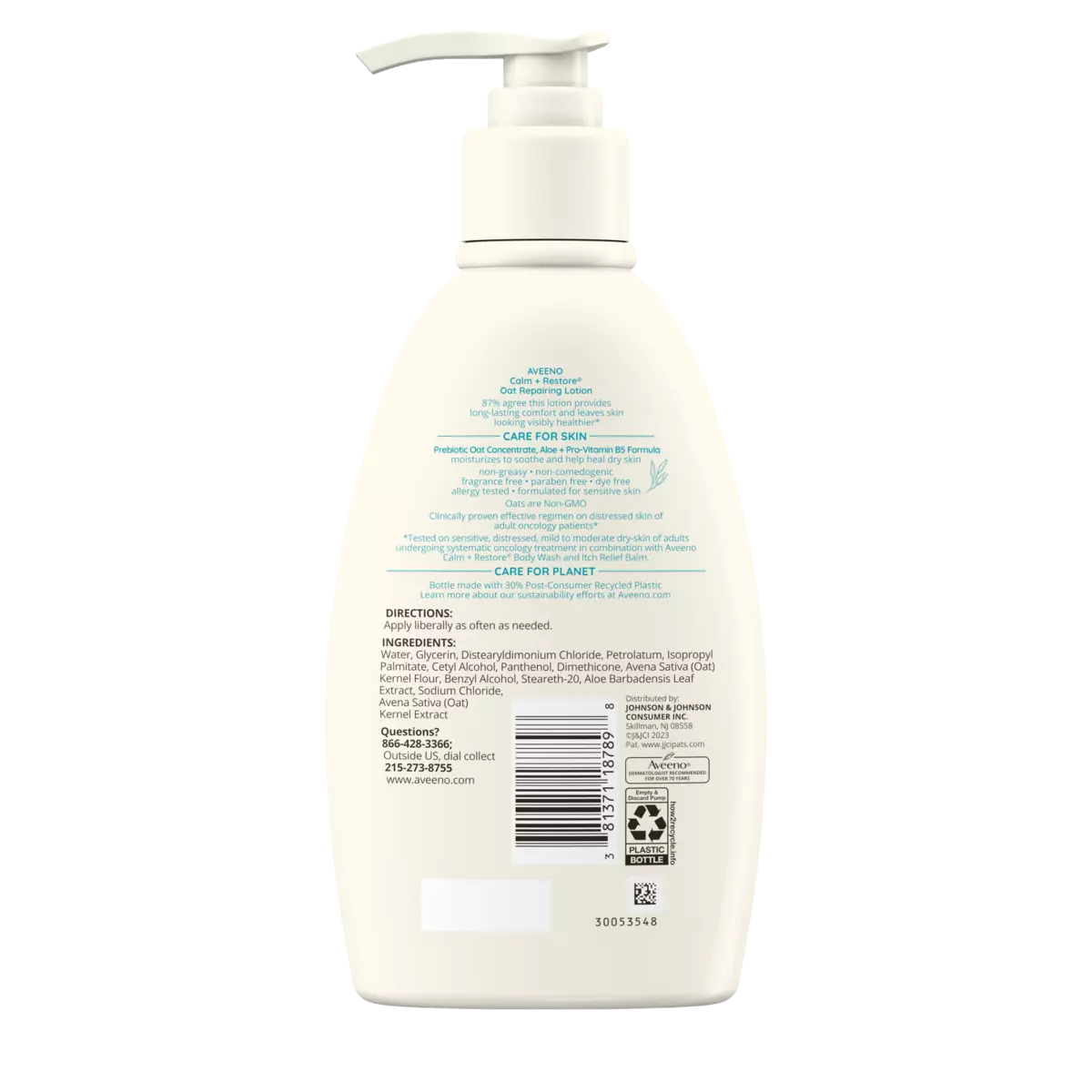 Aveeno Calm + Restore Oat Repairing Lotion (340g)