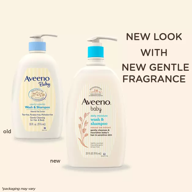 Aveeno Daily Moisture Baby Wash & Shampoo (976ml)