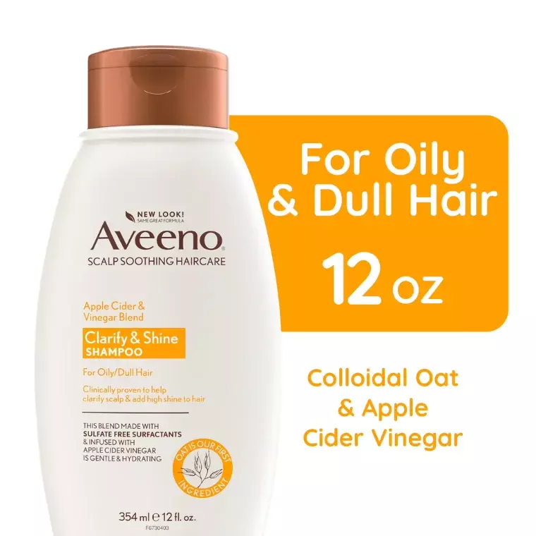 Aveeno Apple Cider Vinegar Clarifying & Shine Shampoo (354ml)
