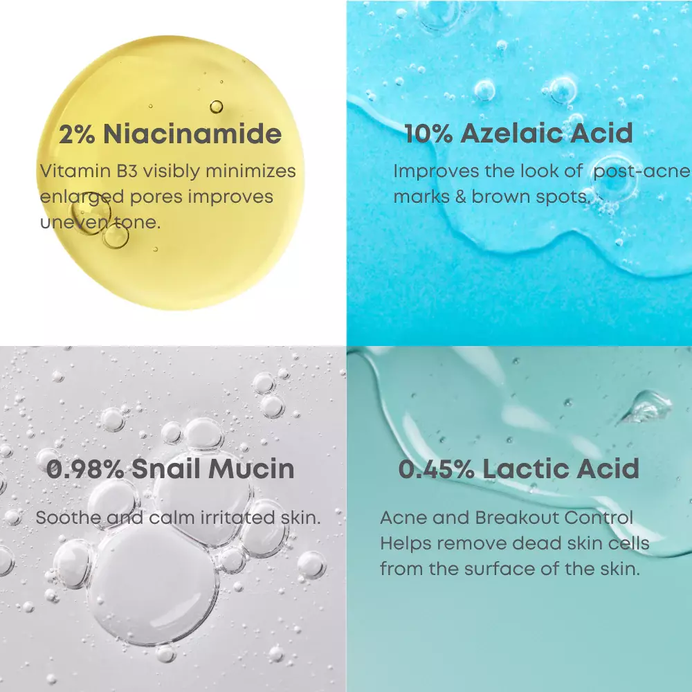 Nine Less A-Control 10% Azelaic Acid Serum 2ml