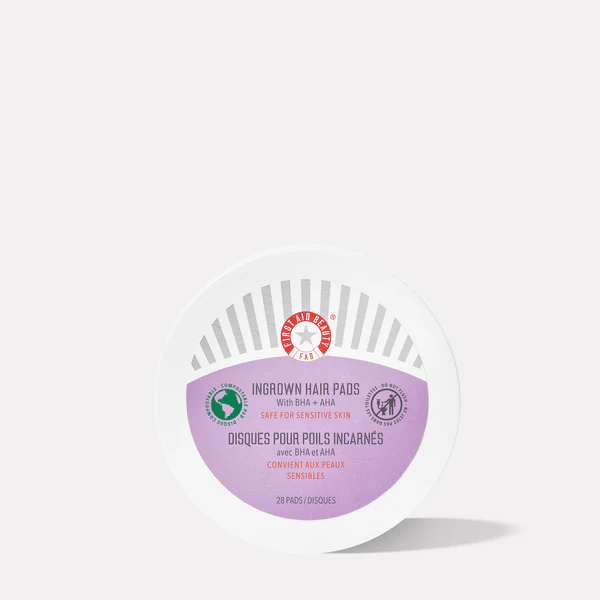 First Aid Beauty Ingrown Hair Pads with BHA + AHA 28 Pads
