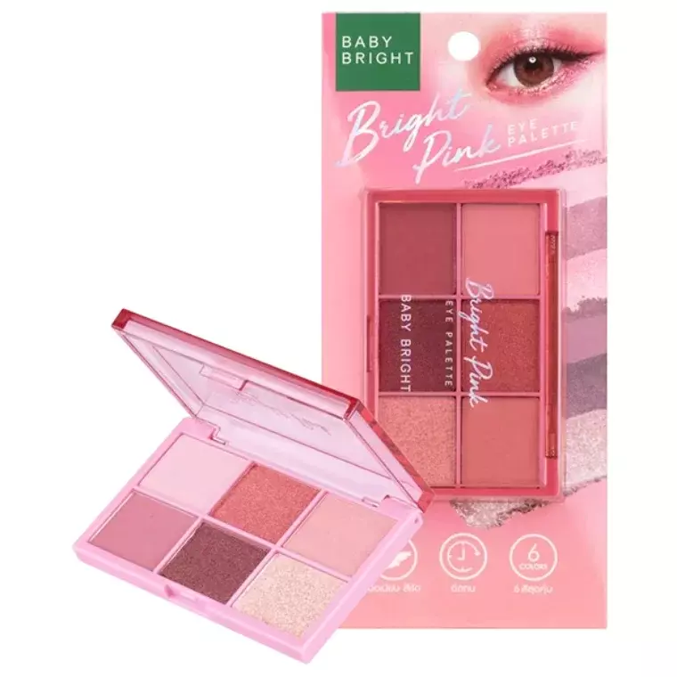 Baby Bright Bright Pink Eye Palette (0.7gm x 6 Colors)