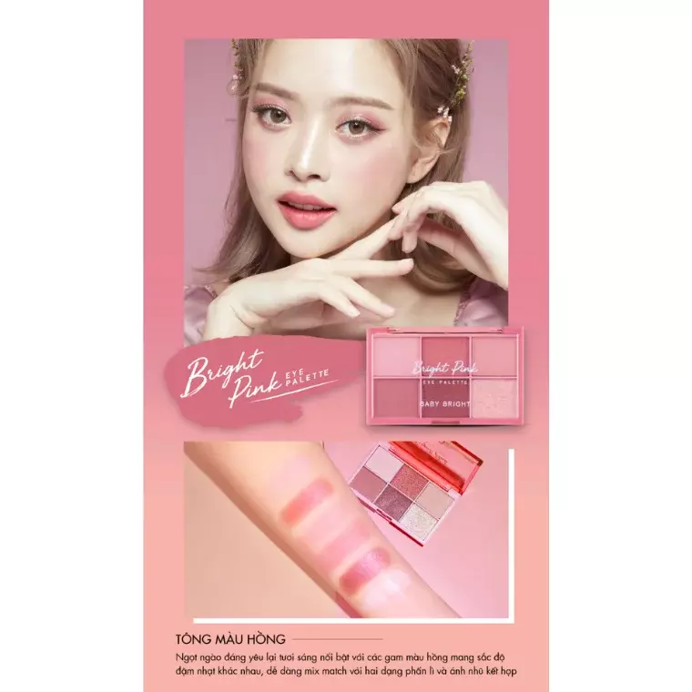 Baby Bright Bright Pink Eye Palette (0.7gm x 6 Colors)