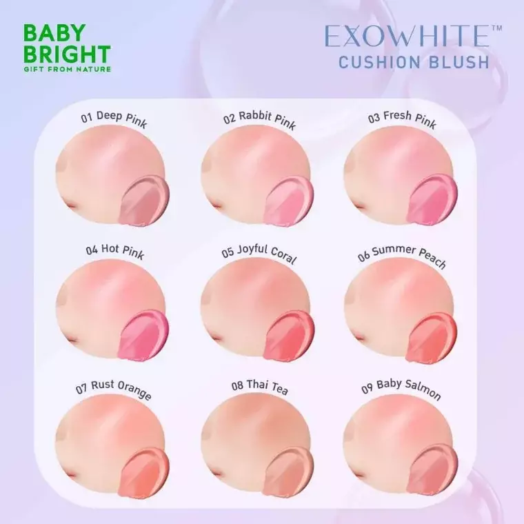 Baby Bright Exowhite Cushion Blush #05 Joyful Coral (4ml)
