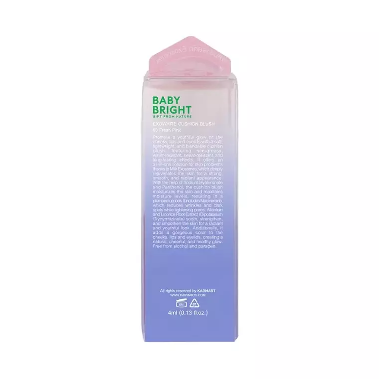 Baby Bright Exowhite Cushion Blush #03 Fresh Pink (4ml)