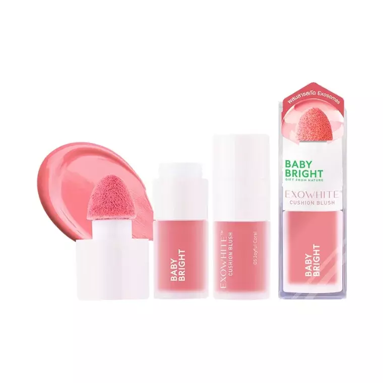 Baby Bright Exowhite Cushion Blush #05 Joyful Coral (4ml)