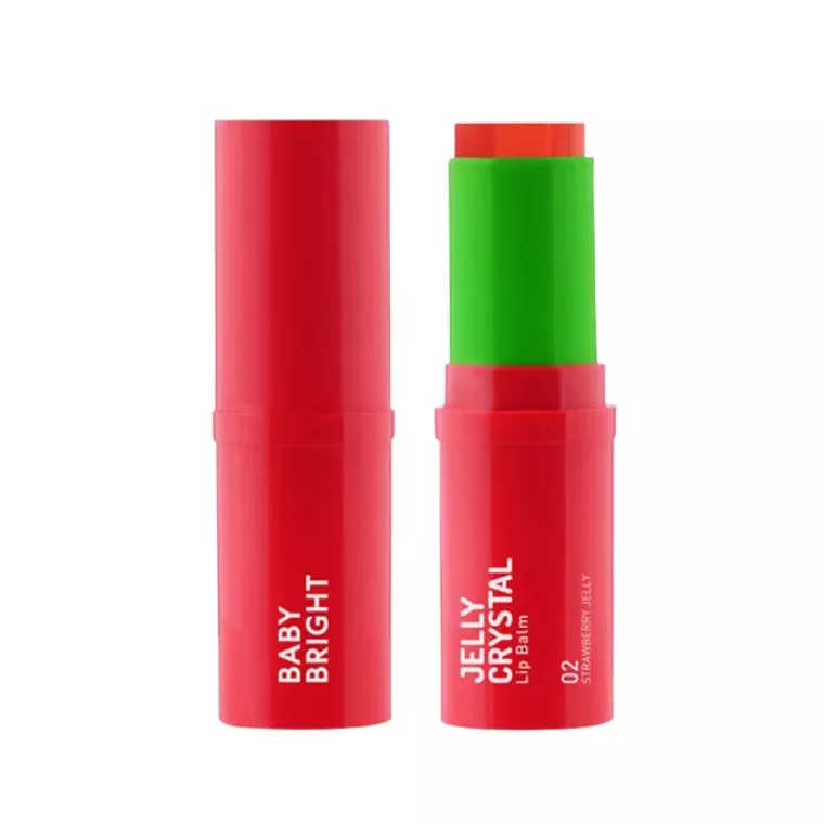 Baby Bright Jelly Crystal Lip Balm #02 Strawberry Jelly (6.4gm)
