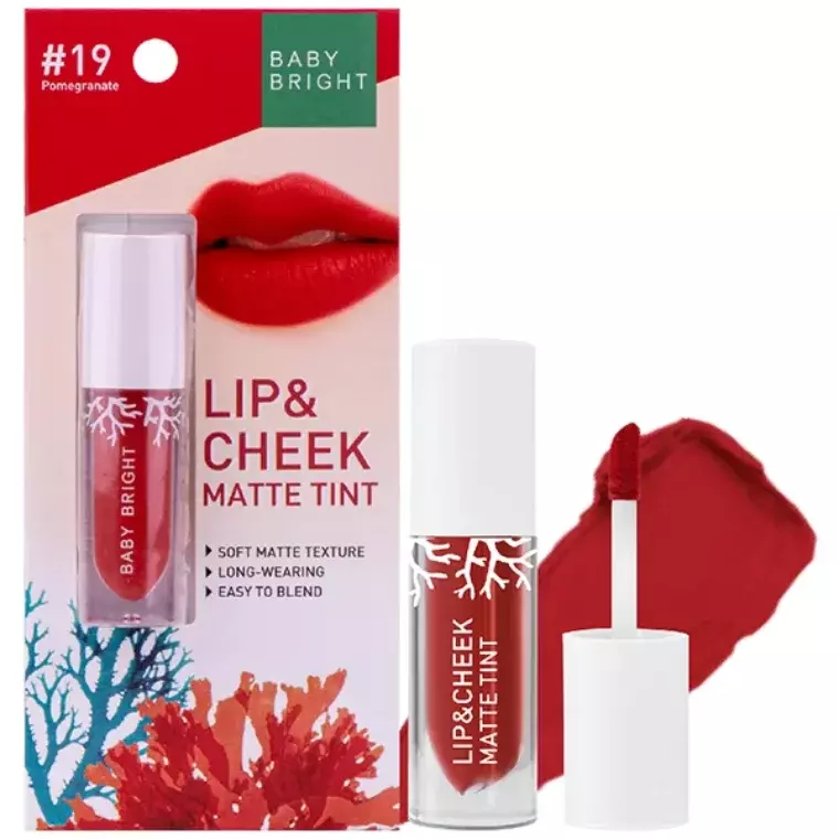 Baby Bright Lip & Cheek Matte Tint #19 Pomegranate (2.4gm)