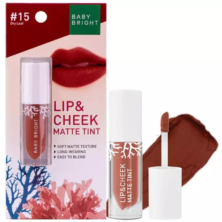 Baby Bright Lip & Cheek Matte Tint #15 Dry Leaf (2.4gm)
