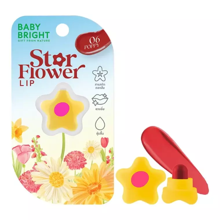 Baby Bright Star Flower Lip#06 Poppy (0.95gm)