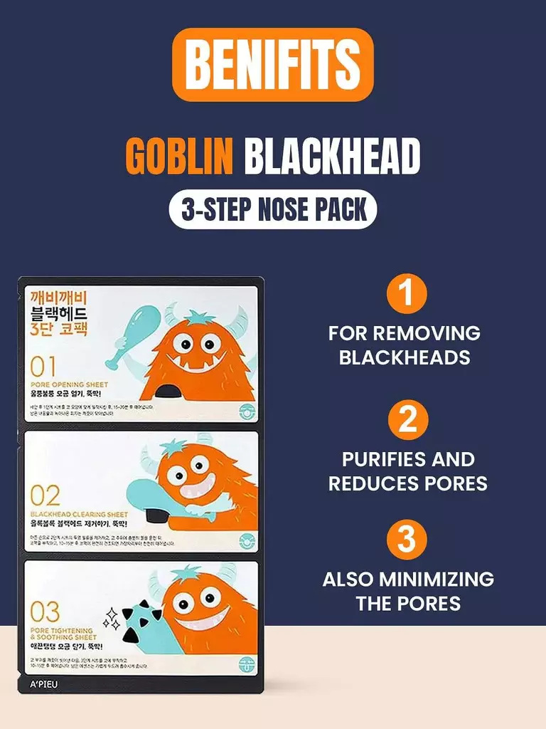 BOGO Dear Klairs Midnight Blue Calming Cream (60ml) + Apieu Goblin Blackhead 3 Step Nose Pack (150ml)