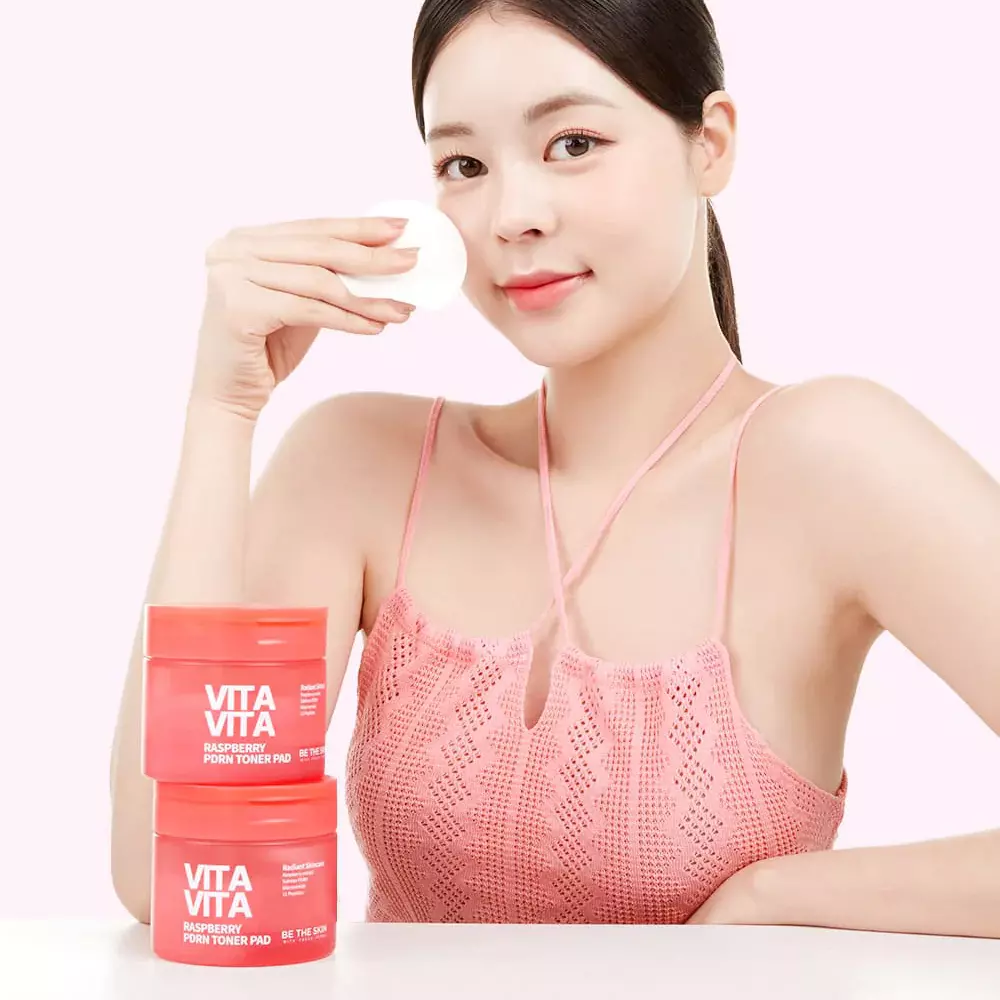 Be The Skin Vitavita Raspberry PDRN Toner Pad 60 Pads(120ml)